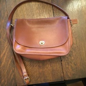 Vintage Leather Coach Crossbody